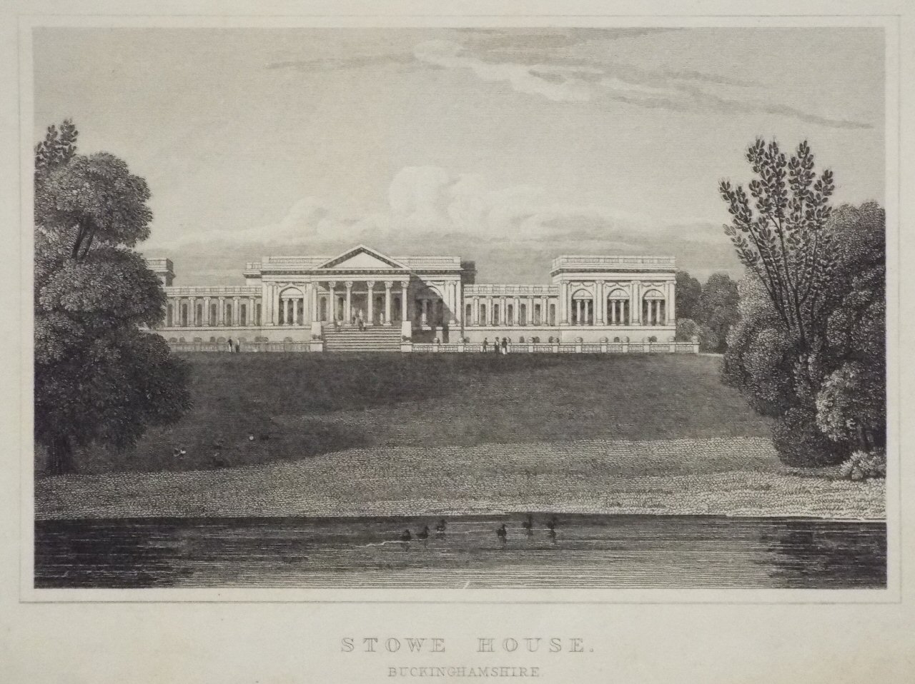 Print - Stowe House, Buckinghamshire.